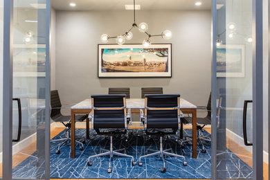 Inspiration for an industrial home office remodel in San Francisco