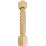 Ekena Millwork - Hamilton Rope Cabinet Column, Alder, 5"W x 5"D x 35 1/2"H - Ideal for a variety of projects, our cabinet columns add stunning dimension, texture, and individuality to match every decor style. Manufactured with thoughtful design, each column post is available in the most common widths and heights to fulfill the needs of most applications. Our columns are hand-carved, sanded, and made from only the highest quality materials for lasting beauty. They can be easily stained or painted and simply install with L brackets or screws and adhesive. Give your space one of a kind character and special touch that make it home.