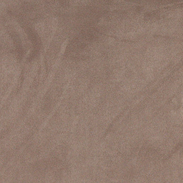 Taupe Microsuede Suede Upholstery Fabric By The Yard