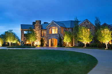 Tuscan home design photo in Denver