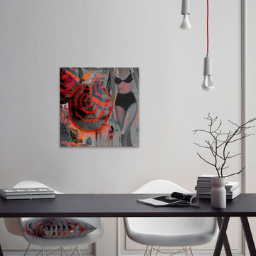 "Beach Ambience" Painting Print on Wrapped Canvas