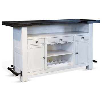 Carriage House Home Bar Island Counter Height Dining