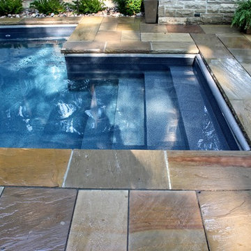 Pool - Custom Steps and Automatic cover