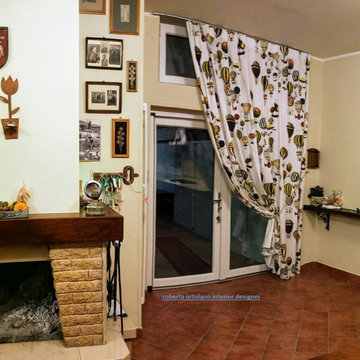 interior con tessuti d'autore