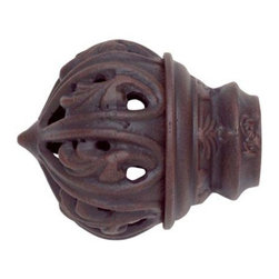 Kirsch Wrought Iron Crown Palace Finial - Curtain Rods