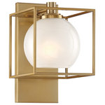 Designers Fountain - Cowen 1 Light Wall Sconce, Brushed Gold - Sassy yet refined. Lively yet sophisticated. The Cowen collection is luxuriously modern in taste and style.