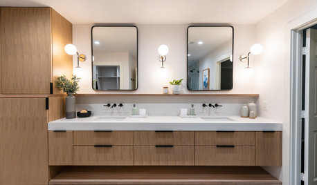 Room Tour: A Streamlined Bathroom With a Soothing Spa Feel