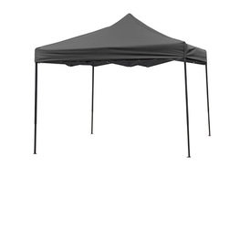 Trademark Innovations - 10'x10' Square Replacement Canopy Gazebo Top Assorted Colors, Black - Gazebos
