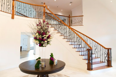 Example of a tuscan entryway design in Boston