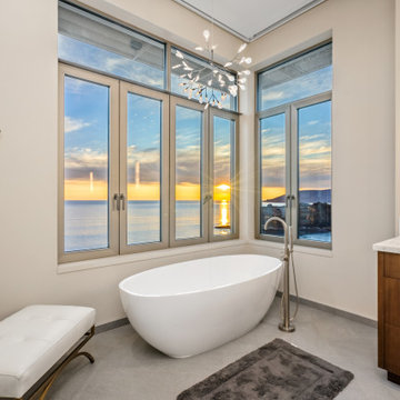 Luxurious Master Bath with ocean view