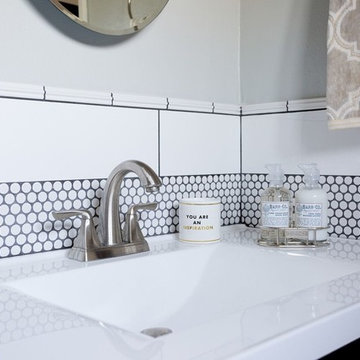 Modern Penny Tile Bathroom