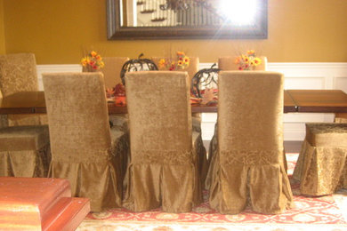 Dining Slipcovers with Banding & Pleats - Galena, Ohio