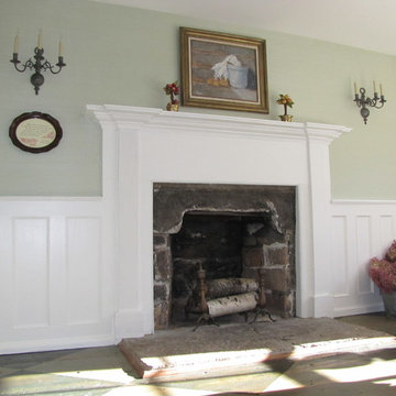 Reproduction wainscot and painting