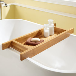 33" HANCOCK BAMBOO TUB CADDY - Bathroom Accessories