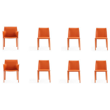 Paris 8-Piece Dining Chairs, Coral