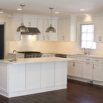 Direct Depot | All White Shaker Overlay Custom Kitchen