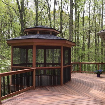 Mahogany Pagoda Roof Gazebo