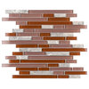 Tessera Piano Bordeaux Glass Wall Tile