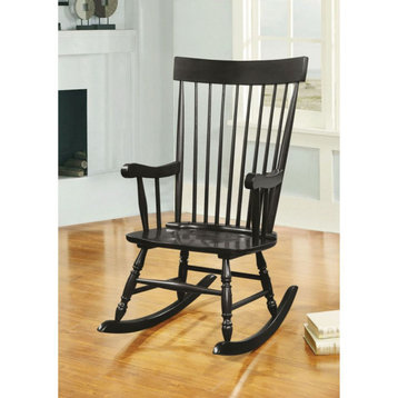Wooden Rocking Chair, Black