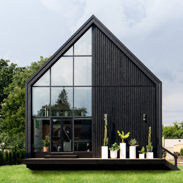 contemporary black house- Ferndale, MI