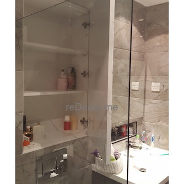 Bathroom remodelling, organised storage