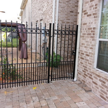 Iron Fence with dog bars