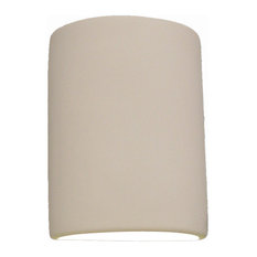 Eloise Half Cylinder Indoor Wall Light, Paintable Bisque