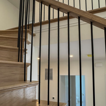 Project #144 | Slightly Curved Transitional Staircase