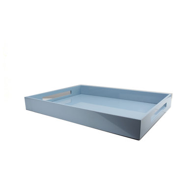 Addison Ross Lacquered Tray (Pale Denim) 22x16