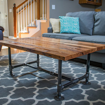 Industrial Coffee Table | Barn Wood Coffee Table