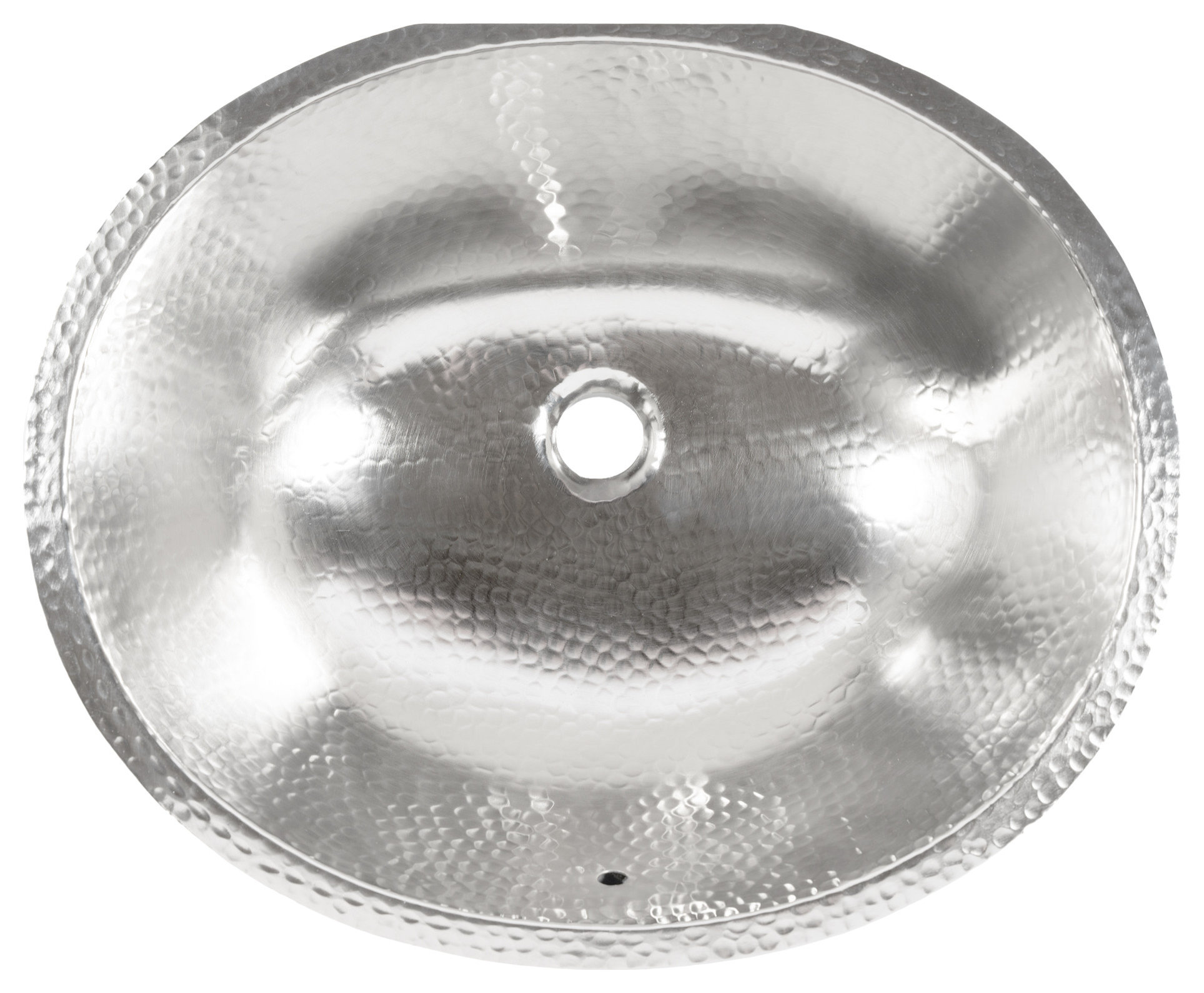 Freud Nickel 19" Oval Undermount Bath Sink with Cantara Faucet Kit