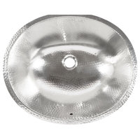 Freud Nickel 19" Oval Undermount Bath Sink with Cantara Faucet Kit