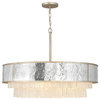 Reverie 8 Light Chandelier, Champagne Gold