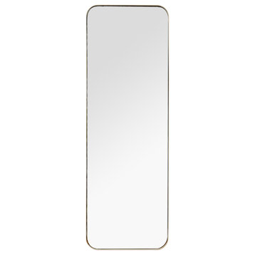 Contemporary Gold Metal Wall Mirror 561225
