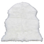 Walk On Me - Super Soft White Faux Fur Sheepskin Shag Rug, White, Single Pelt 2'x3' - AMAZINGLY SOFT and PLUSH HIGH PILE Faux Sheepskin Rug: If you’re looking for the SILKIEST, SOFTEST rugs for your living room – a sheep skin area rug so plush it MAKES YOU FEEL LIKE YOU’RE PETTING an ARCTIC POLAR BEAR - then you’ll want to consider this 2x3 rug a top contender. It’s GORGEOUS and piled just high enough to make it enjoyable to lounge on, without the tricky clean-up.