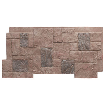 Castle Rock Stacked Stone, StoneWall Faux Stone Siding Panel,, Shasta