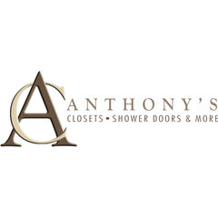 Anthony's Custom Closet's, shower doors and more.