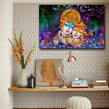 Radha Krishna Wall Art