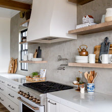 concrete backsplash