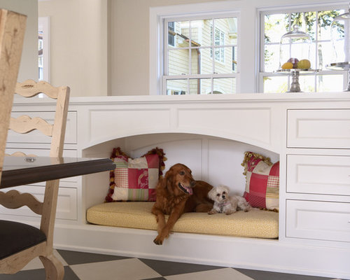 Built In Dog Bed Ideas, Pictures, Remodel and Decor - Built In Dog Bed Photos