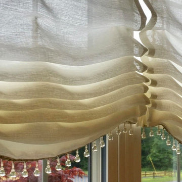 Fabric Embellishment in Dining Room