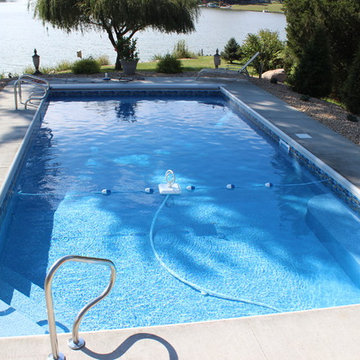 In Ground Vinyl Liner Swimming Pool Installations