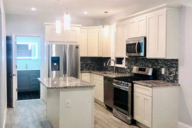 Example of a kitchen design in Boston