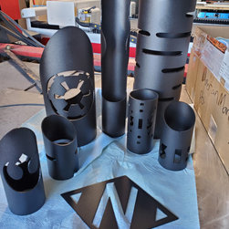 custom plasma cut metal pipe/tubing - Sculptures