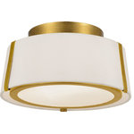 Crystorama - Fulton 2 Light Flush Mount, Antique Gold (GA) - This 2 light Flush Mount from the Fulton collection by Crystorama will enhance your home with a perfect mix of form and function. The features include a Antique Gold finish applied by experts.