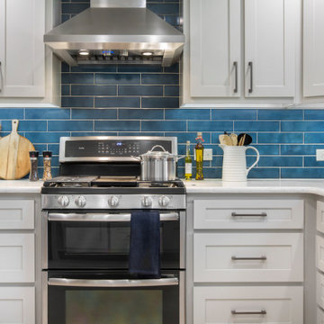Blue Beauty: A Farmhouse Kitchen Remodel in Fort Worth