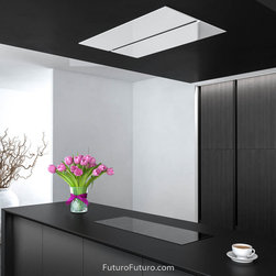 36&Prime; Savona White Ceiling Range Hood - Range Hoods And Vents