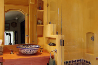 Example of a tuscan bathroom design in San Francisco