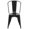 Black Metal Chair CH-31230-BK-GG
