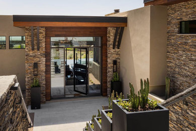 Inspiration for a southwestern home design remodel in Phoenix